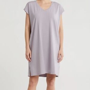 Eileen Fisher V-Neck Organic Cotton Dress Size M